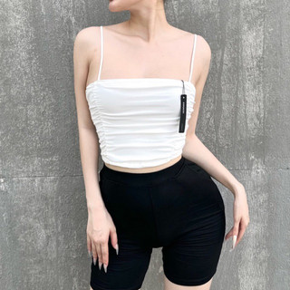 Áo hai dây croptop bo chun dây chỉnh ANNAKIKI - 126