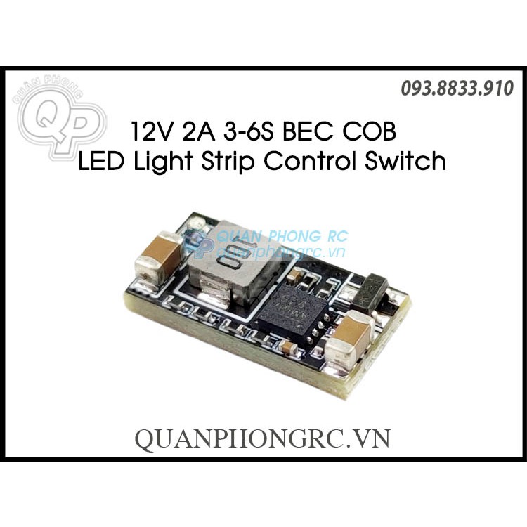 Mạch Đèn 12V 2A BEC COB LED Light Strip Control Switch 3-6S