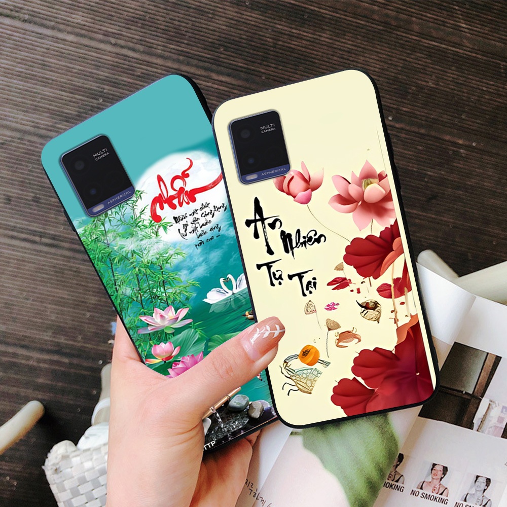 Ốp lưng vivo y21 / vivo y21s / vivo y33s in hình chữ tâm thư pháp siêu đẹp