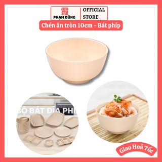 Chén tròn 10cm , chén nhựa ăn cơm , bát phíp 6828 , đồ dùng quán ăn