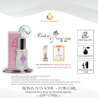 Nước hoa nữ cao cấp rosas no.3 euro viet perfumery 10ml