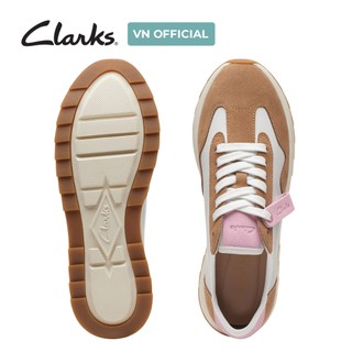 Giày Sneaker Da Lộn Nữ Clarks - DashLite Lo