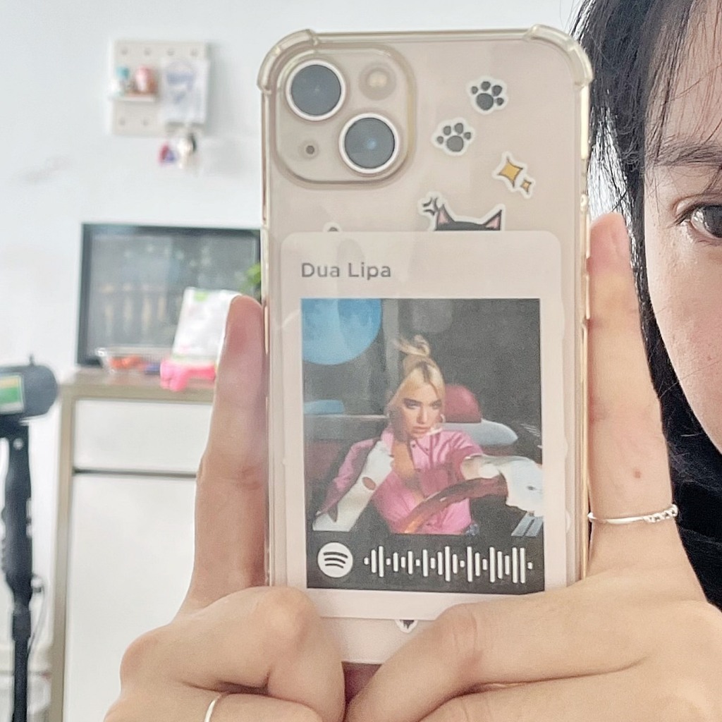 Thẻ poscard spotify  in hình nghệ sĩ trang trí ốp điện thoại, decor 6x8,5 cm