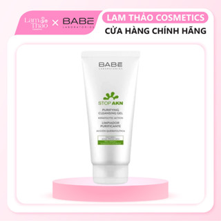 Gel Rửa Mặt Cho Da Dầu Mụn Laboratorios BABE Stop AKN Limpiador Purificante