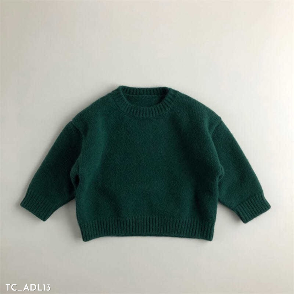 Áo len trơn cho bé trai Embes Kids, áo len cho bé 11kg đến 31kg
