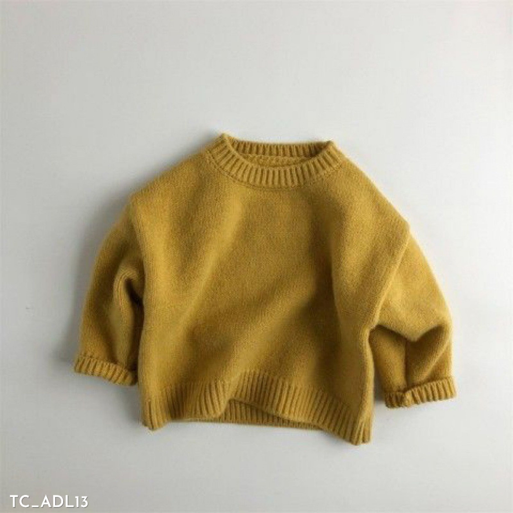 Áo len trơn cho bé trai Embes Kids, áo len cho bé 11kg đến 31kg