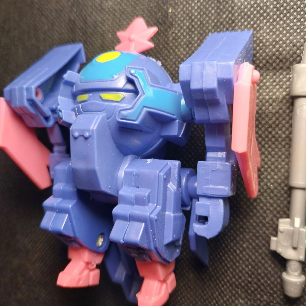 Đồ chơi Robo nho trái cây khớp động tay chân Fruity Robot Xanh tim 2011 5-13