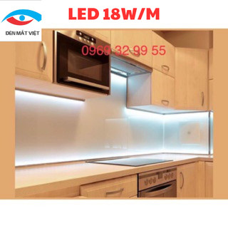 Bộ Đèn Tủ Bếp Dùng Thanh Led V Gồm Thanh Led 16w/m Kích Thước V16-16mm và Nguồn 12V Bảo Hành 12 Tháng