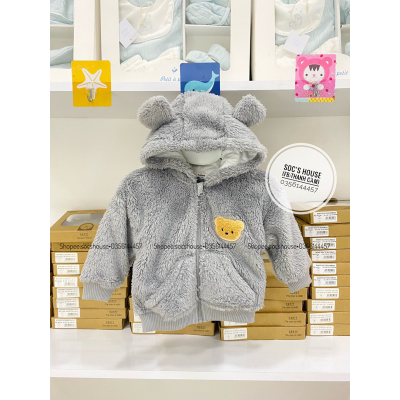 Áo khoác/Gile lông cừu cho bé từ 9m-3y