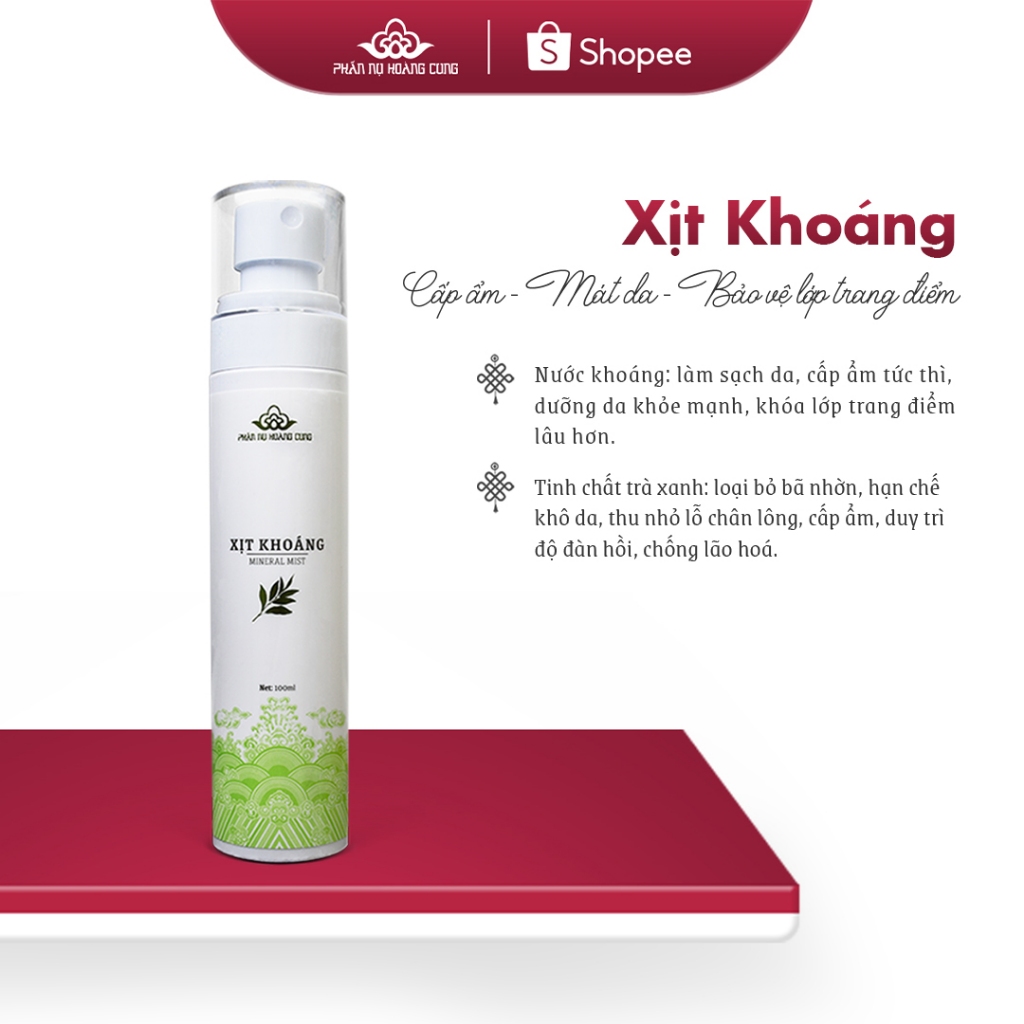 Xịt Khoáng Dưỡng Da Phấn Nụ Hoàng Cung Dung Tích 100ml