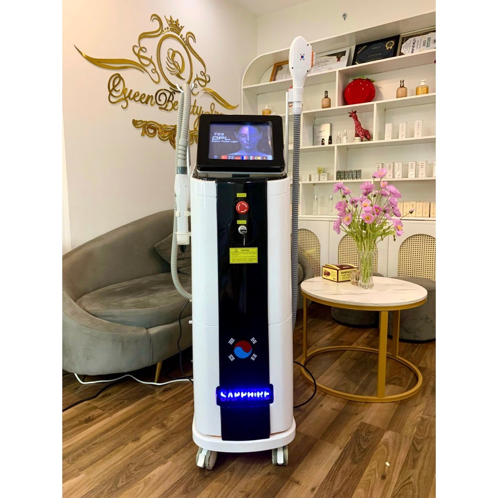 MÁY TRIỆT LÔNG & LASER 2IN1 SHAPHIRE 2023 Bảo Hành 18 Tháng