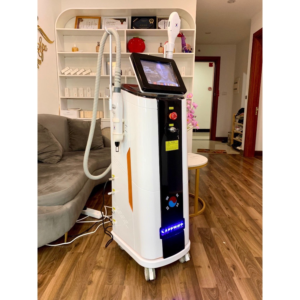 MÁY TRIỆT LÔNG & LASER 2IN1 SHAPHIRE 2023 Bảo Hành 18 Tháng