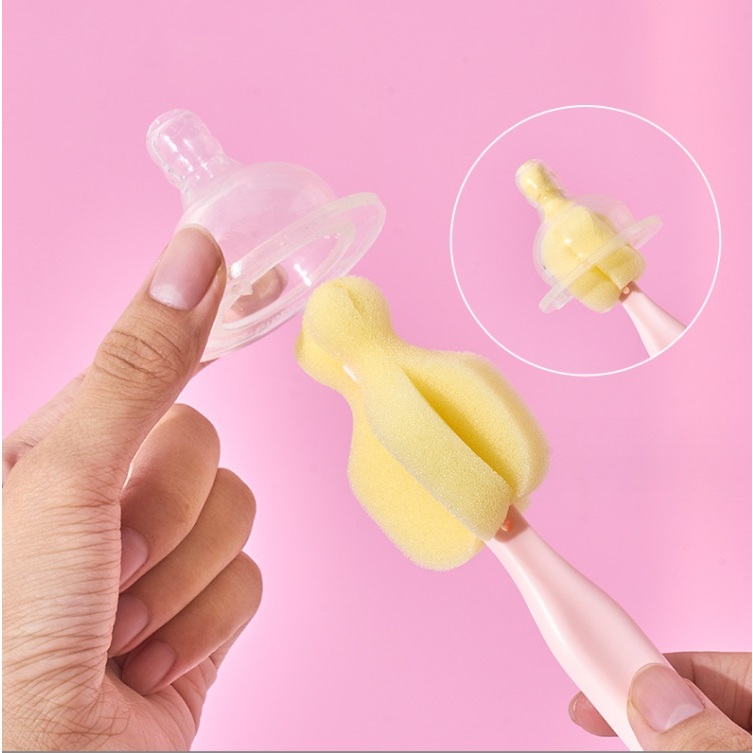 BỘ 4 MÓN DỤNG CỤ VỆ SINH BÌNH SỮA MINKBABY