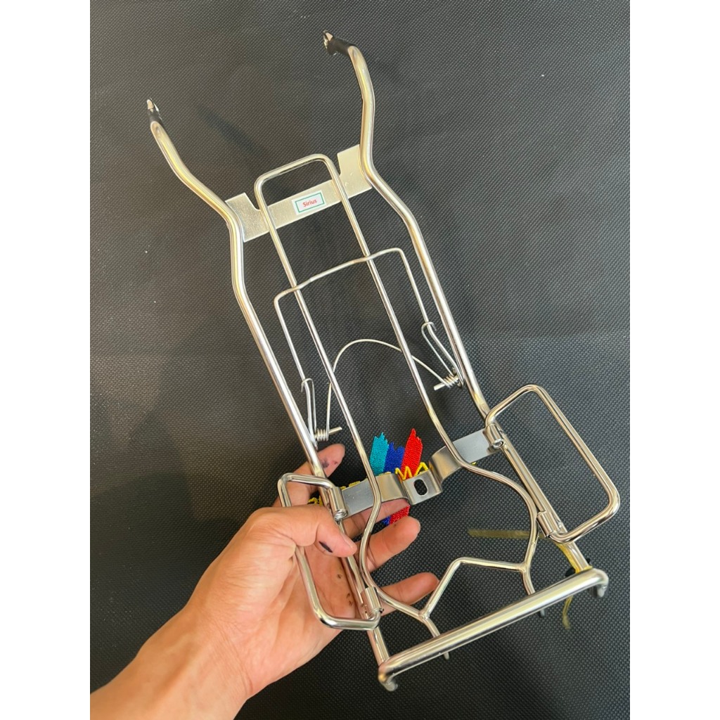 Baga giữa 10ly inox cho xe Sirius xc, siêu dày siêu bền, chất lượng, giá cực tốt