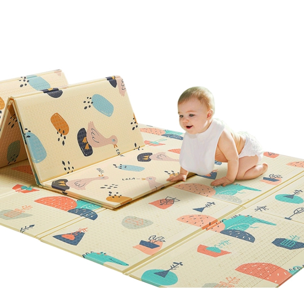 Thảm Xốp  XPE Cho Bé Phủ Silicon  1.8mx2m- Không Thấm Nước Dễ Lau Chùi vệ Sinh