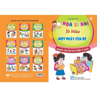 Vở: tô màu một ngày của bé giấy chất lượng cao, 20 trang