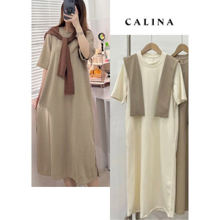 Váy suông tăm kèm khăn thuỷ thủ - Calina.vn-Vaysuongkemkhan148