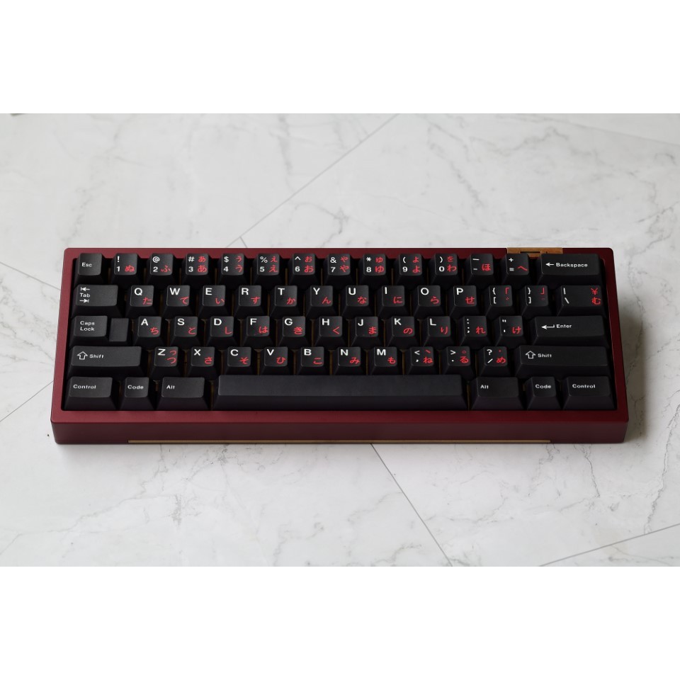 Keycap WoB Red Japanese - Cherry Profile - PBT Dyesub