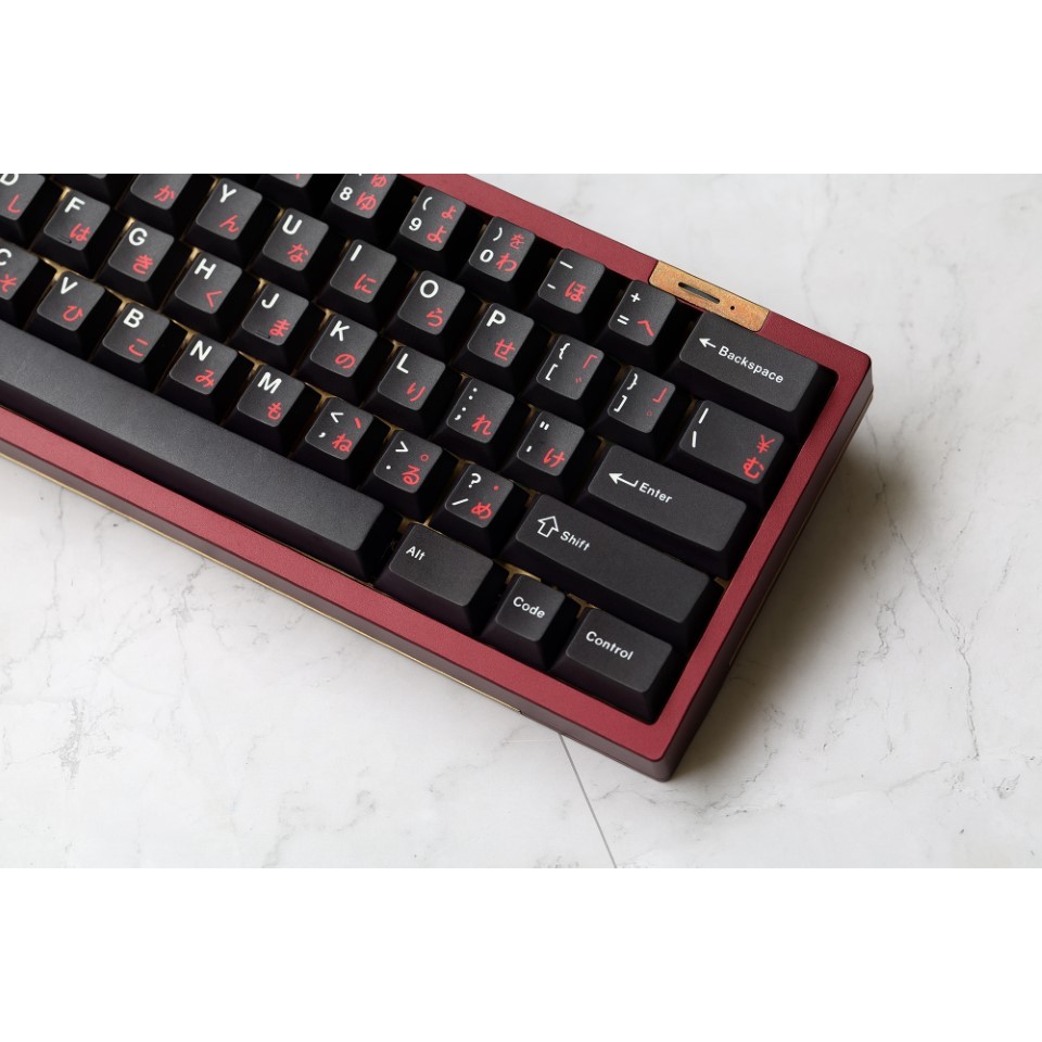 Keycap WoB Red Japanese - Cherry Profile - PBT Dyesub