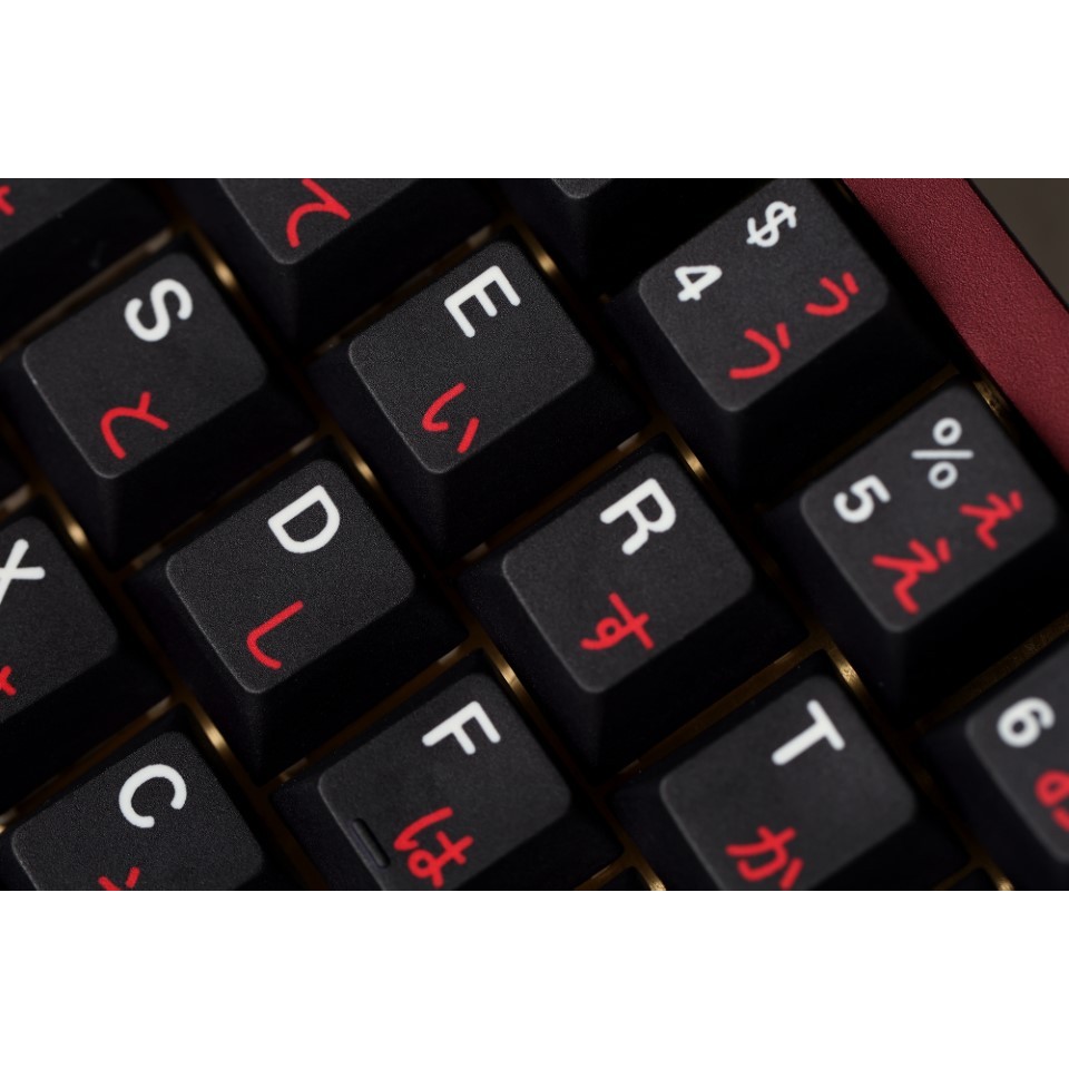 Keycap WoB Red Japanese - Cherry Profile - PBT Dyesub