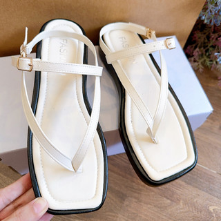 (HCM.FULLBOX.Chân to lên size) Dép Sandal nữ quai dây xỏ ngón chữ A đế xuồng - giày nữ đi học, đi chơi hottrend