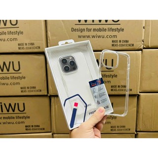 Ốp lưng WiWu trong cứng viền dẻo cho iPhone 15 Pro Max/ 15 Pro chống sốc, không ố màu