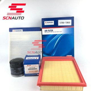 Combo 3 món lọc điều hòa , động cơ , lọc nhớt dùng cho xe Ertiga 2019 - nay , XL7 đời 2017 - nay, Swift 1.3