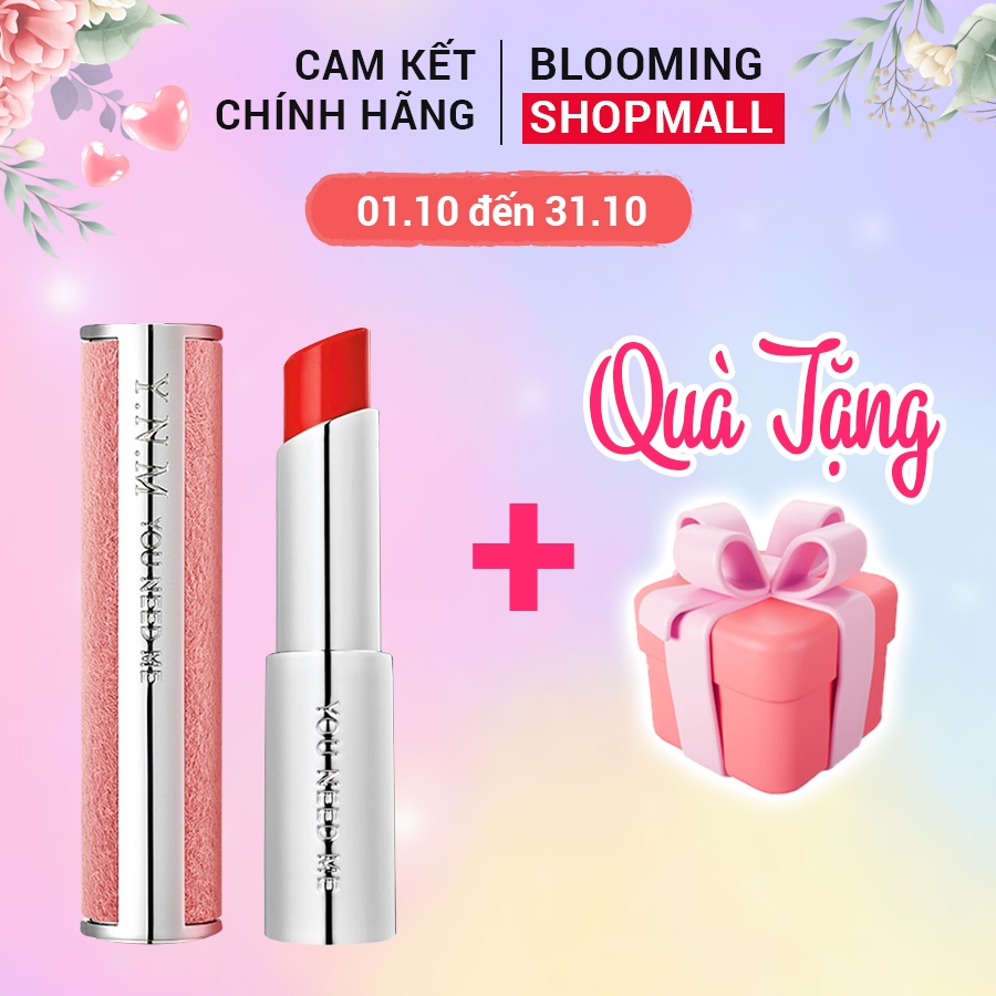 Son Dưỡng Lì Có Màu YNM Candy Pop Glow Melting Balm Pink Sunset 3g/ Đỏ Hồng