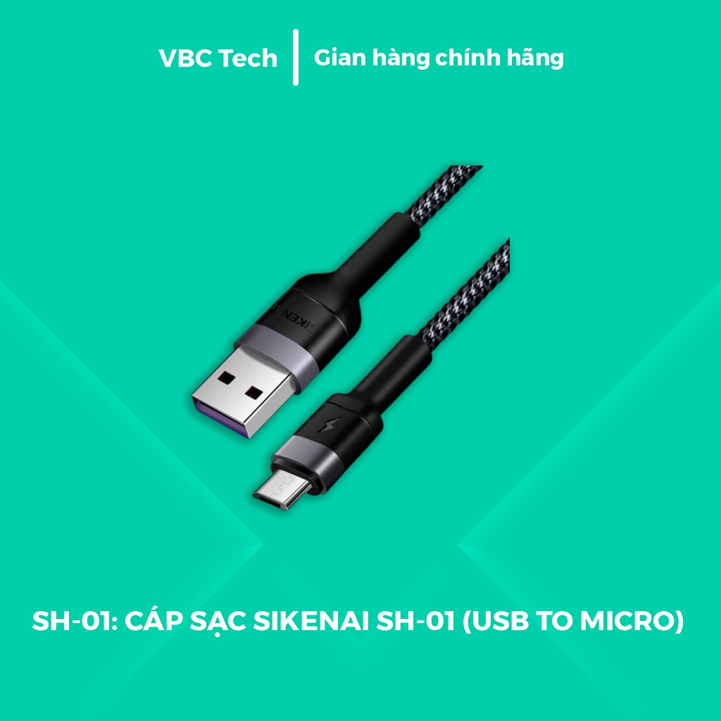 Cáp Sạc Sikenai SH-01 USB to Micro USB Dành Cho Android