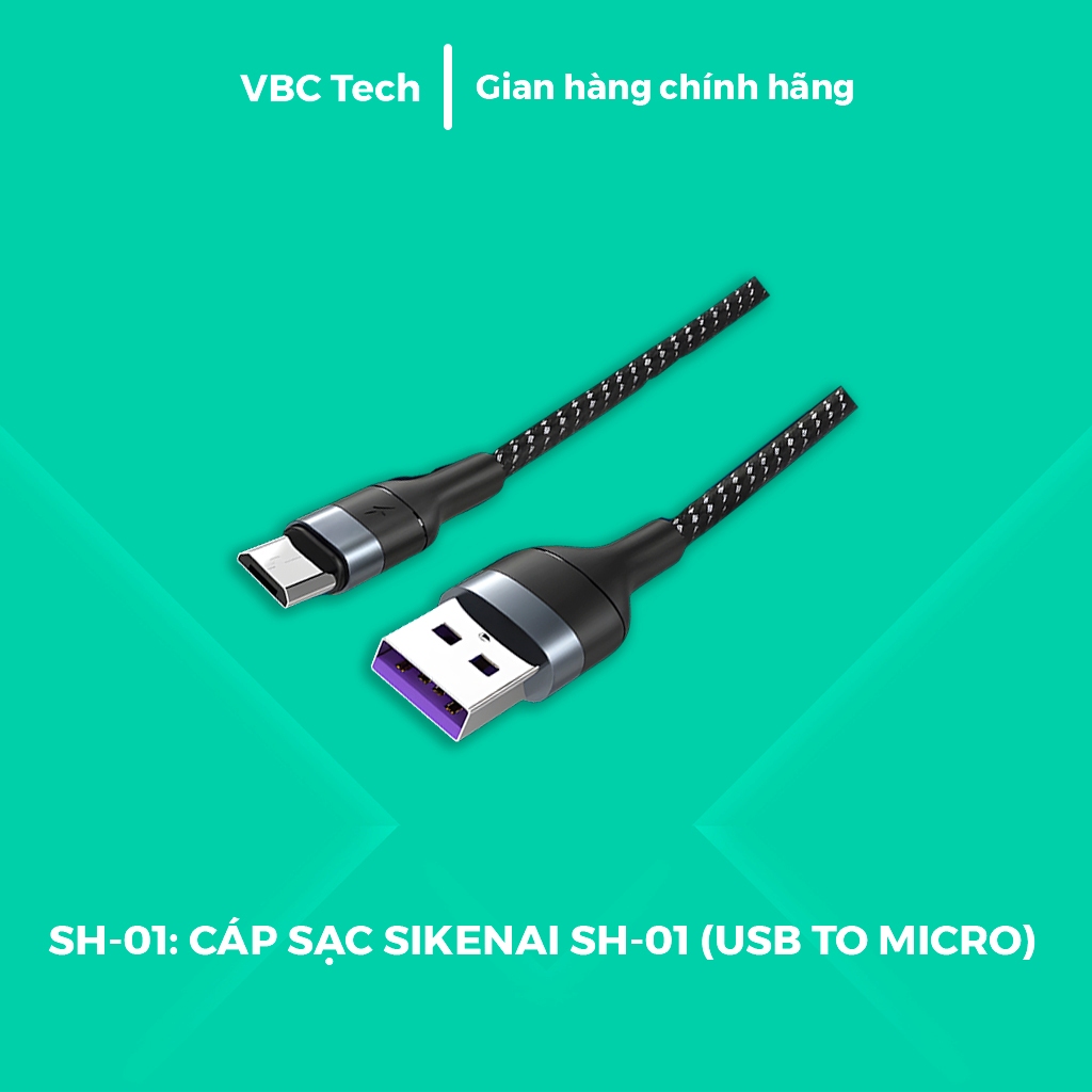 Cáp Sạc Sikenai SH-01 USB to Micro USB Dành Cho Android