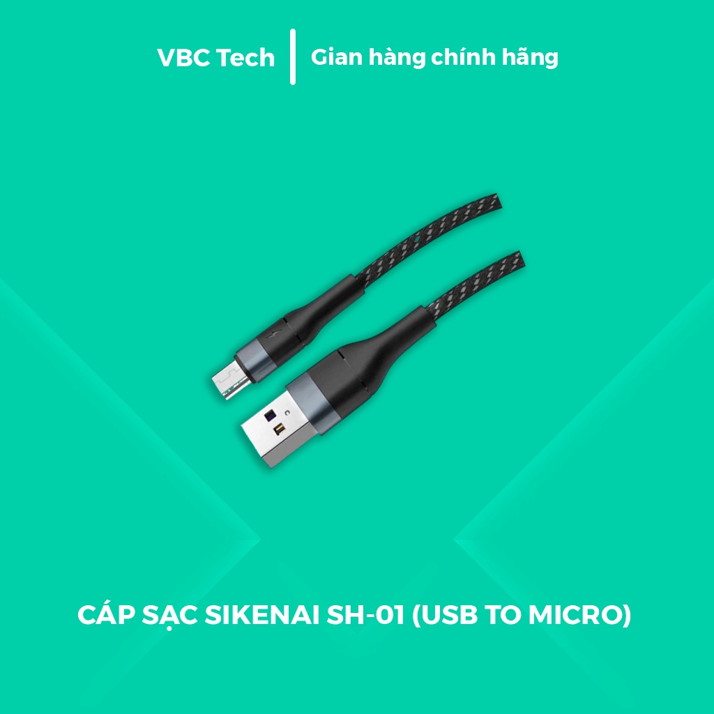Cáp Sạc Sikenai SH-01 USB to Micro USB Dành Cho Android