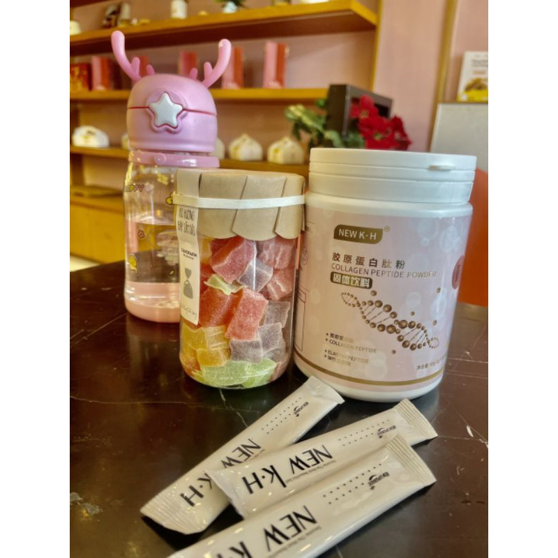Collagen Peptide Elastin Hông Kong Thủy Phân Cao Cấp 16200mg Peptide + 1000mg Elastin - Trắng Da, Cấp Ẩm, Chống Lão Hóa