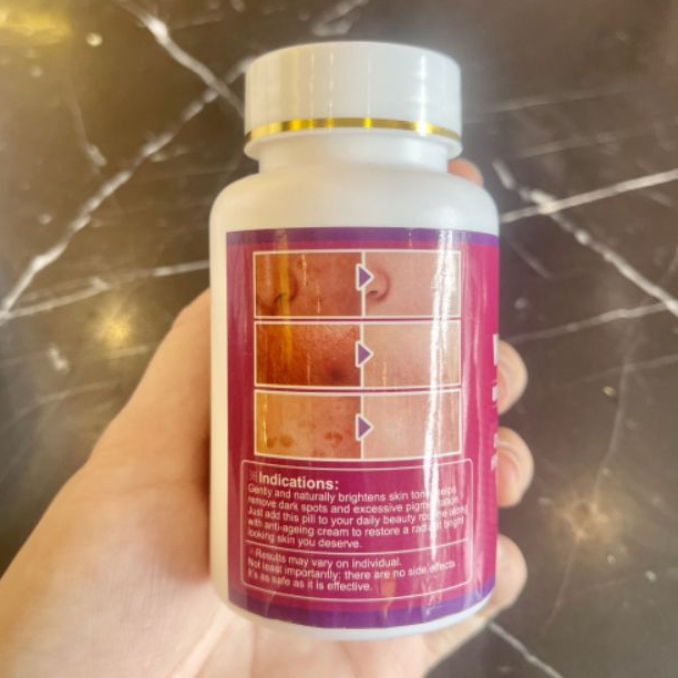 Viên Uống Trắng Da Skin Whitening Glutathione 8000mg - Giảm Nám Tàn Nhang, Da Sáng Bật Tông