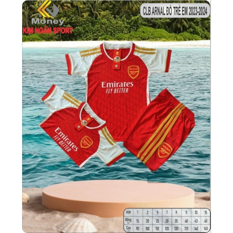 Bộ thể thao bé trai CLB bóng đá