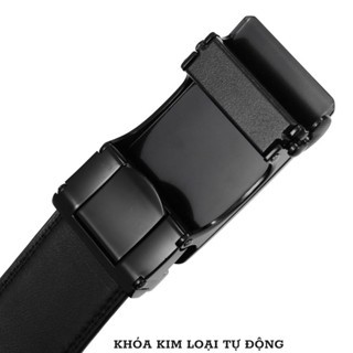 Thắt lưng nam Classic da cao cấp khoá cài kim loại tự động sang trọng TL63