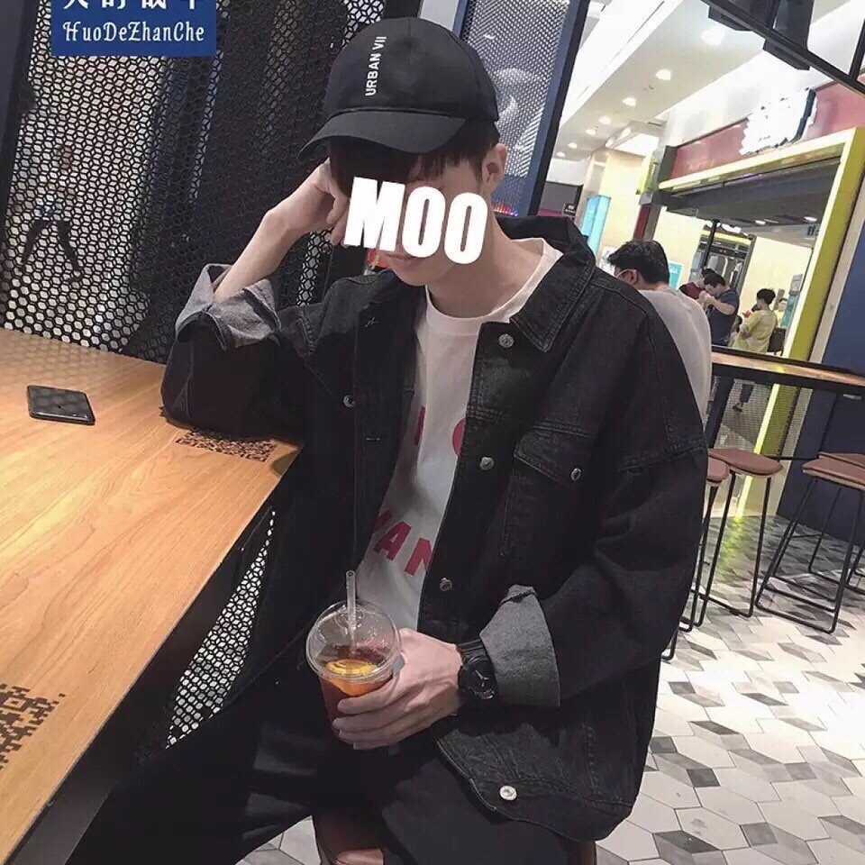 Áo Khoác Jean liền mũ Nam Nữ Chống nắng phong cách thời trang trẻ trung năng động