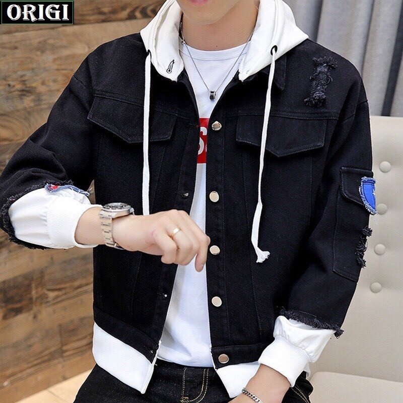 Áo Khoác Jean liền mũ Nam Nữ Chống nắng phong cách thời trang trẻ trung năng động