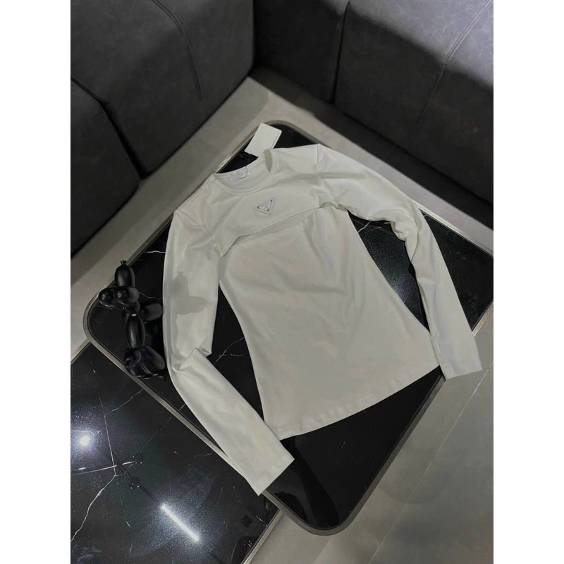 ÁO THUN TĂM ZIP ĐỆM VAI KHOÉT NGỰC PADA TAY DÀI MS11379