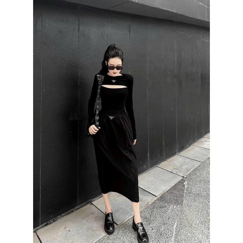 ÁO THUN TĂM ZIP ĐỆM VAI KHOÉT NGỰC PADA TAY DÀI MS11379