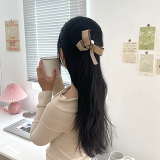 Cột tóc nơ đính hạt đơn giản nữ tính Modleaf Glory tie Hàn Quốc