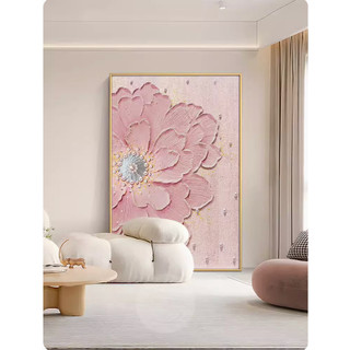 50 x 70- Tranh Treo Tường Canvas Tráng Gương Mẫu Đơn Tulip Quả Hồng Hoa Lá Hồng Xanh Treo Phòng Khách/ Ngủ/ Khách Sạn