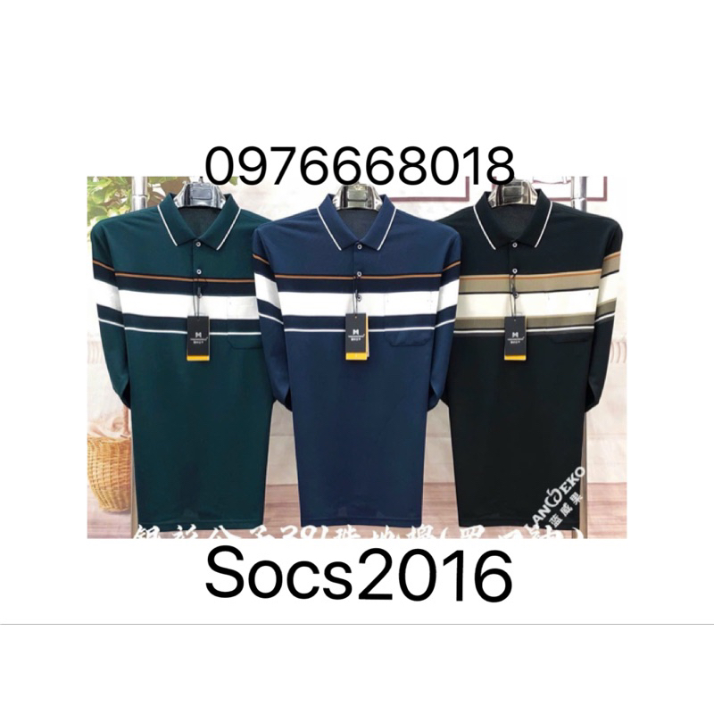 Áo thun polo thu đông nam trung niên Quảng Châu cao cấp 2023