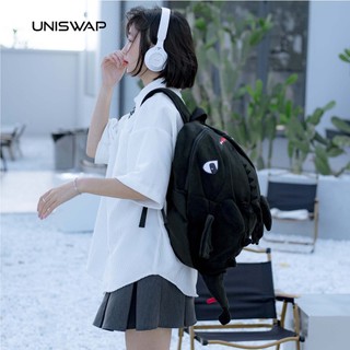 Balo Rồng Vải Nhung Cute, Balo Khủng Long Lưới Màu Đen, đi học, đi chơi, đựng đồ dùng thoải mái
