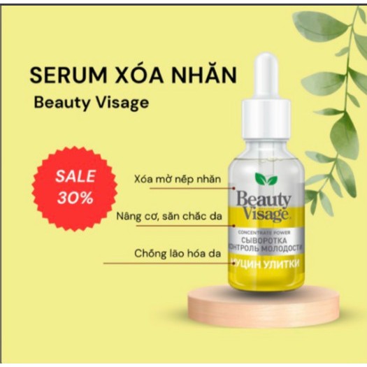 Serum Beauty Visage ốc sên tái tạo, trẻ hóa làn da, dành cho mặt và vùng da quanh mắt