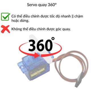 Động cơ servo SG90 360 độ