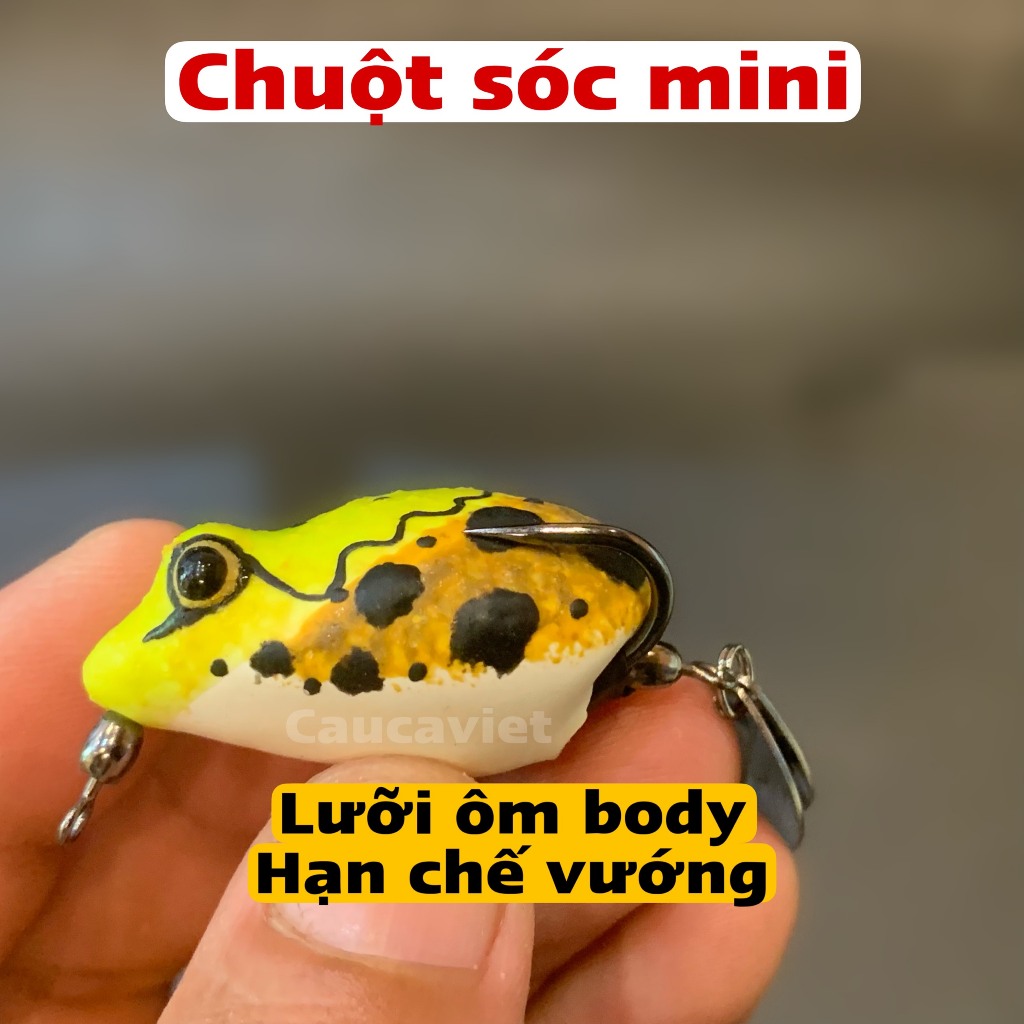 Nhái hơi CHUỘT SÓC mini, hàng Thái Lan. Pikook mini 3,5cm. caucaviet