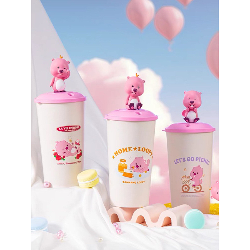 Bình nước / Hộp đựng bắp Loopy phim Pororo đáng yêu , dễ thương