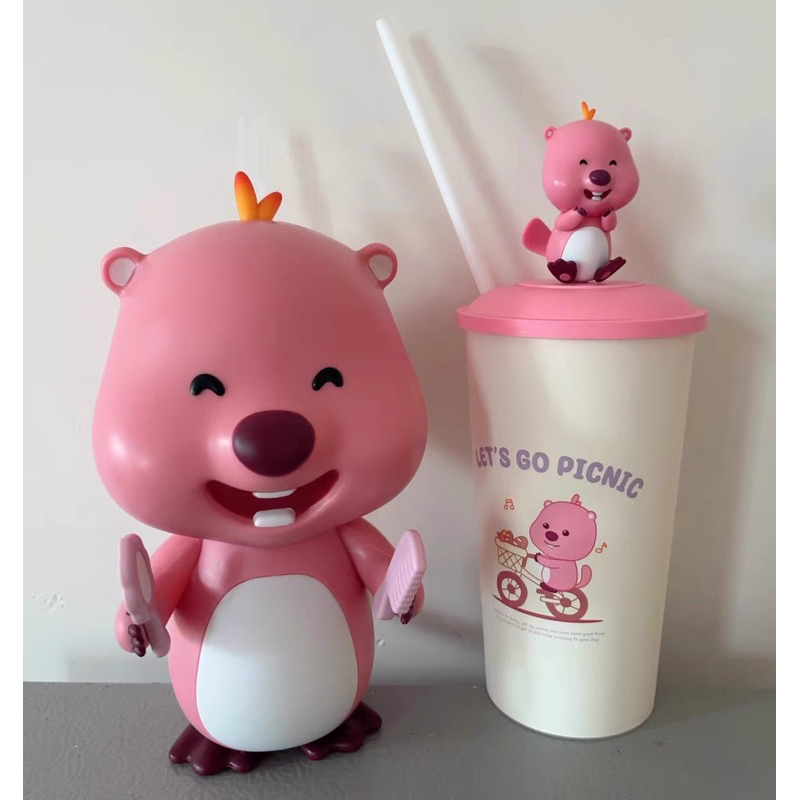 Bình nước / Hộp đựng bắp Loopy phim Pororo đáng yêu , dễ thương