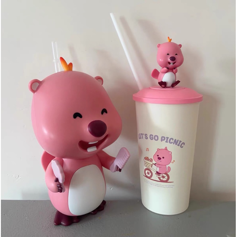 Bình nước / Hộp đựng bắp Loopy phim Pororo đáng yêu , dễ thương