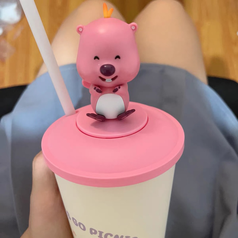 Bình nước / Hộp đựng bắp Loopy phim Pororo đáng yêu , dễ thương